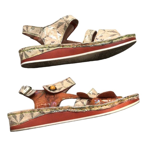 Spring Step L’Artiste Payokya orange sandals 40 - Picture 3 of 7